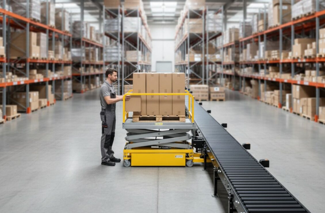 Optimizing warehouse ergonomics with scissor lift tables