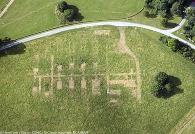 Aerial image reveals forgotten wartime camp in Carmarthenshire