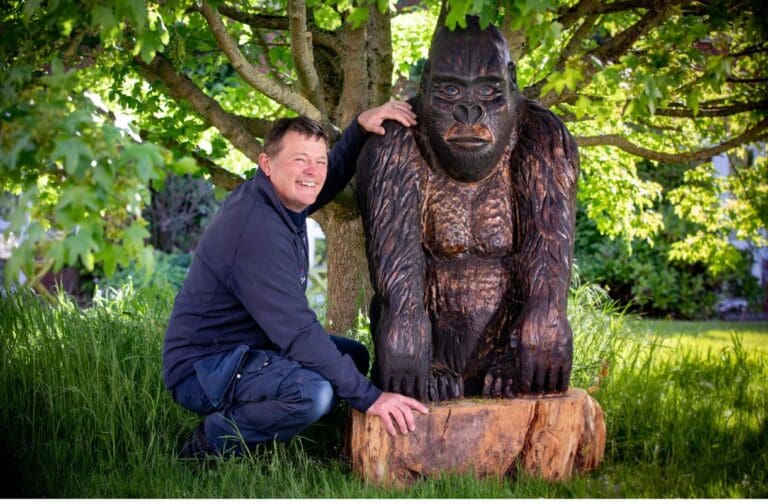 Music festival goes ape with giant gorilla and 8ft tall bear
