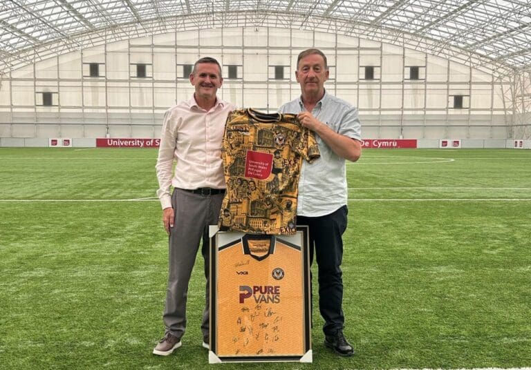 University of South Wales and Newport County AFC launch student partnership
