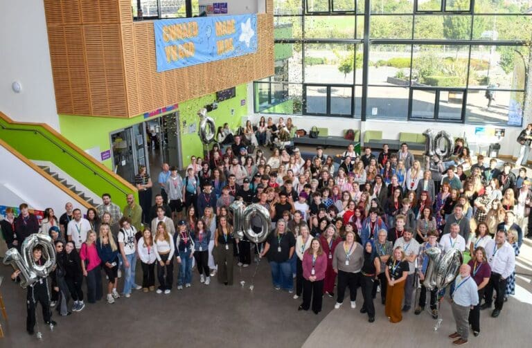 Coleg Cambria celebrates decade of changing lives at Deeside Sixth