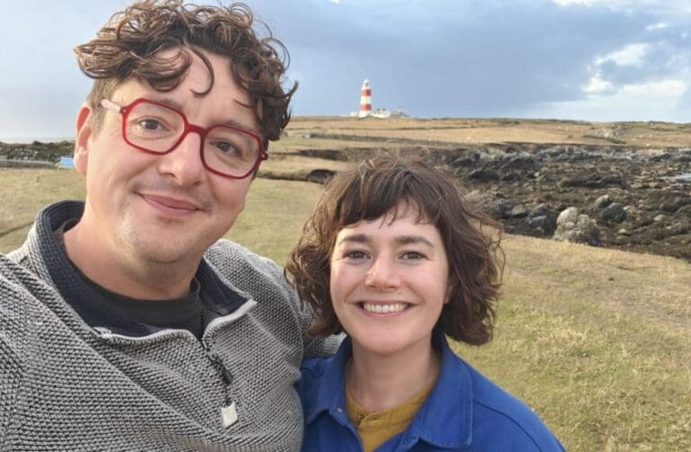 Couple leave Cardiff to become farmers on one of Wales’ most remote islands