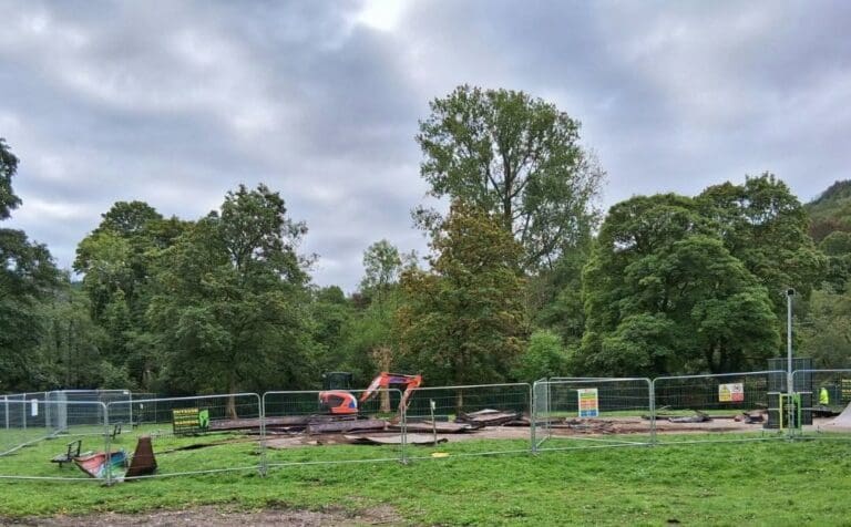 Work begins on new skatepark at Gelligaled Park in Ystrad