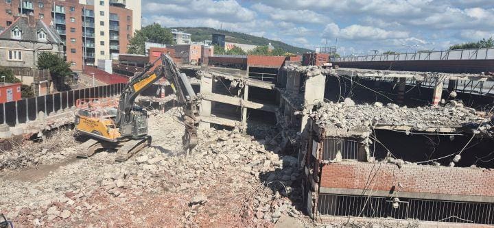 St David’s car park demolition clears way for Swansea regeneration plans