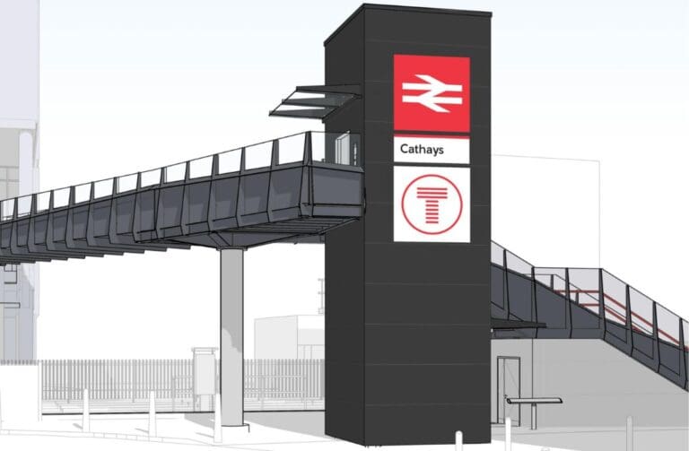 Major construction work to begin on new Cathays station footbridge