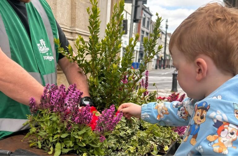 Pontypool town centre given colourful makeover by local community