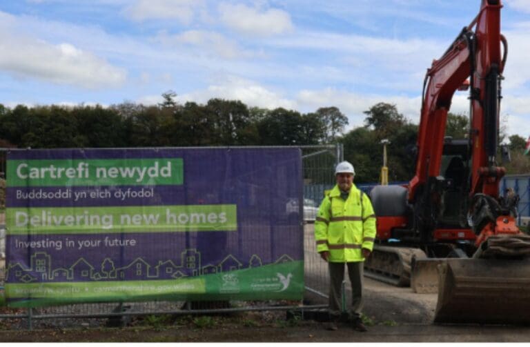 Work begins on new council homes in Llandovery