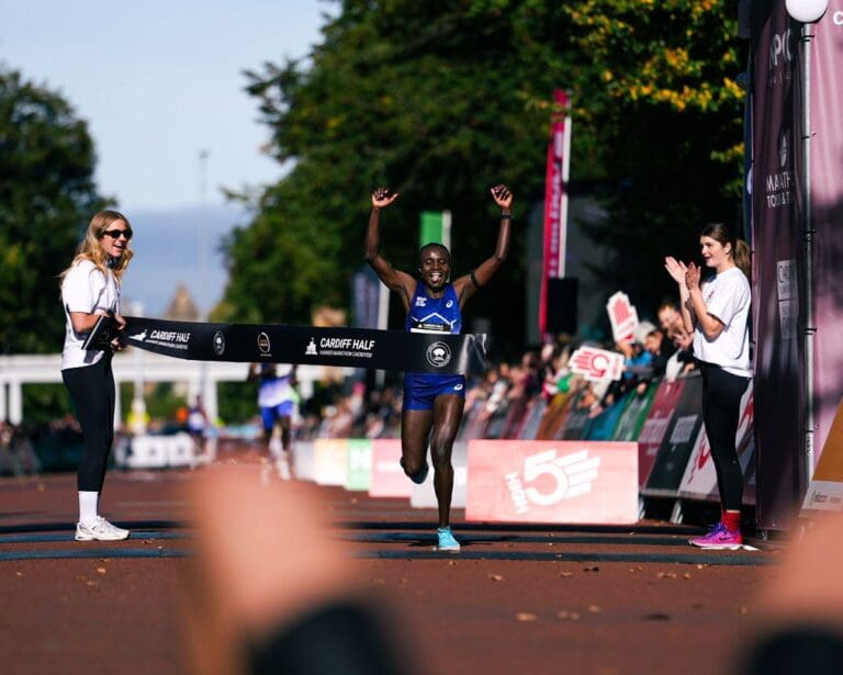 Joyciline Jepkosgei smashes course record to win Cardiff Half Marathon
