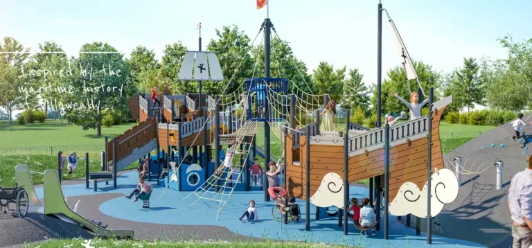 Work under way on new Pill Mill play area with ship feature
