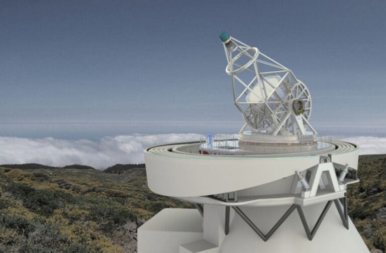 Welsh scientists help develop powerful new telescope to study the Sun Design sketch of the European Solar Telescope