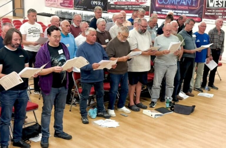 Cardiff men’s choir raises £6,000 ahead of charity concert Men United in Song choir in rehearsal