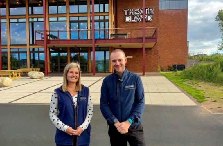 Free seminar to help North Wales landlords prepare for major changes Nicola Blake and David Adams of Cavendish outside Theatr Clwyd