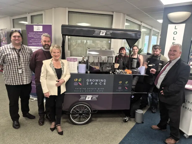 Cwmbran Library launches new coffee cart with a difference