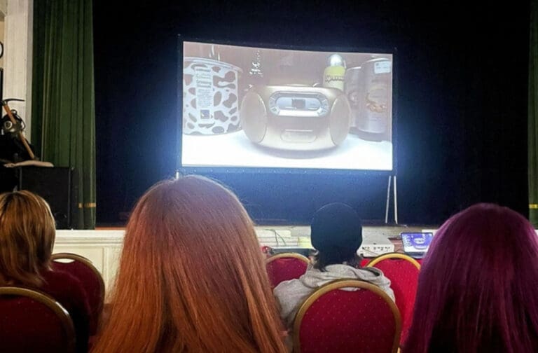 Welsh students see their horror films hit the big screen at festival Coleg Cambria students at Phantasmagoria Horror Film Festival in Cefn Mawr