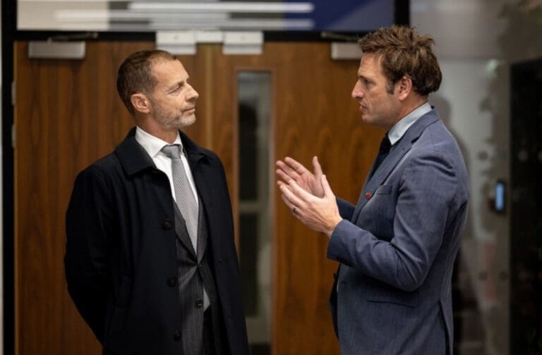 FAW announces support for Aleksander Čeferin to remain UEFA president UEFA and FAW branding associated with the FAW statement on Aleksander Čeferin