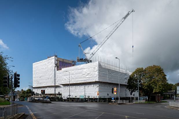 New seven-storey housing development takes shape in Cardiff